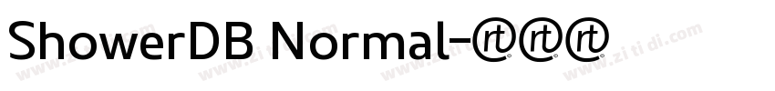 ShowerDB Normal字体转换